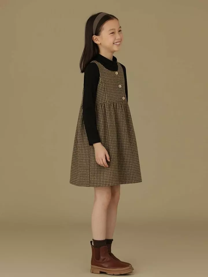 Ciel De Maman - Korean Children Fashion - #designkidswear - Classic Check One-piece - 11
