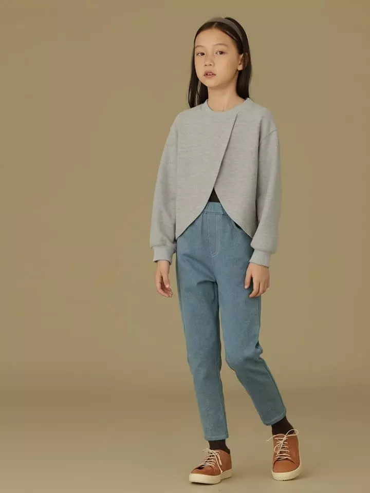 Ciel De Maman - Korean Children Fashion - #designkidswear - Cross Crop Sweatshirt - 10