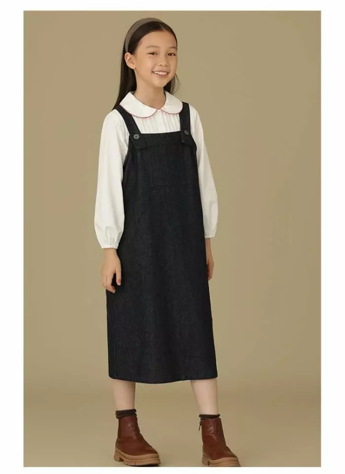 Ciel De Maman - Korean Children Fashion - #designkidswear - Casual Dungarees Skirt - 3