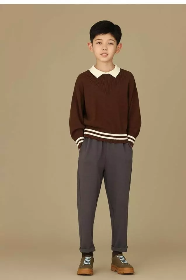 Ciel De Maman - Korean Children Fashion - #fashionkids - Flo Neck Knit Tee - 6