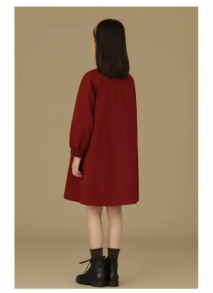 Ciel De Maman - Korean Children Fashion - #fashionkids - Twill Round One-piece - 3