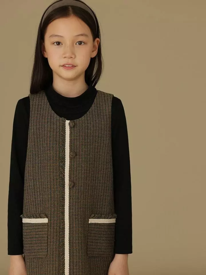 Ciel De Maman - Korean Children Fashion - #fashionkids - Wool Pocket One-piece - 9