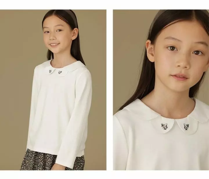Ciel De Maman - Korean Children Fashion - #fashionkids - Embroidery Blouse - 4