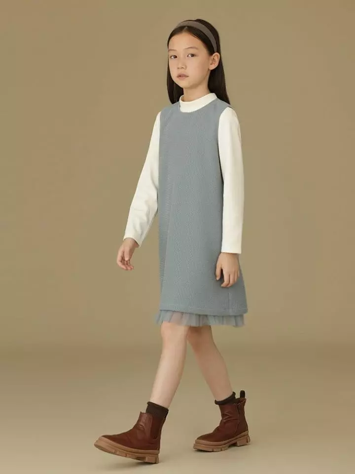 Ciel De Maman - Korean Children Fashion - #kidsshorts - Waffle Sleeveless One-piece - 7