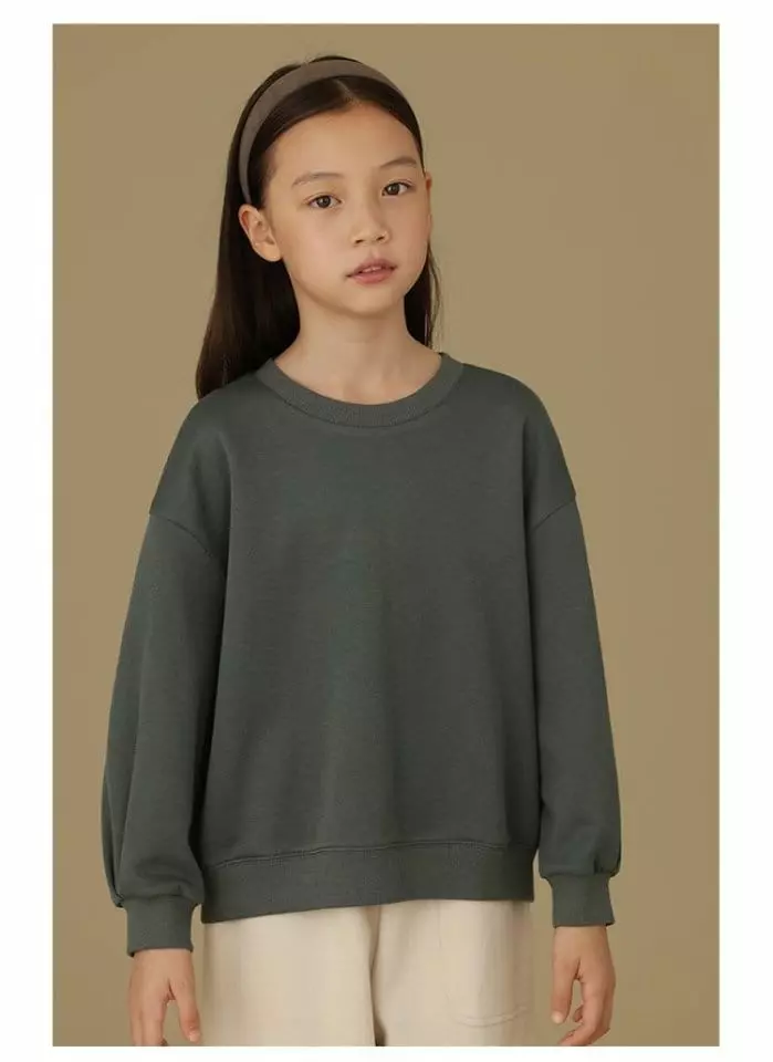 Ciel De Maman - Korean Children Fashion - #kidsshorts - Unbal Back Slit Sweatshirt - 3