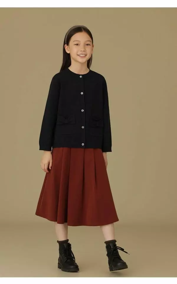 Ciel De Maman - Korean Children Fashion - #kidsstore - Ribbon Cardigan - 2