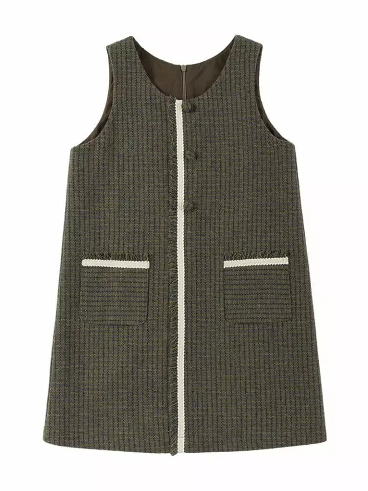 Ciel De Maman - Korean Children Fashion - #kidzfashiontrend - Wool Pocket One-piece - 12