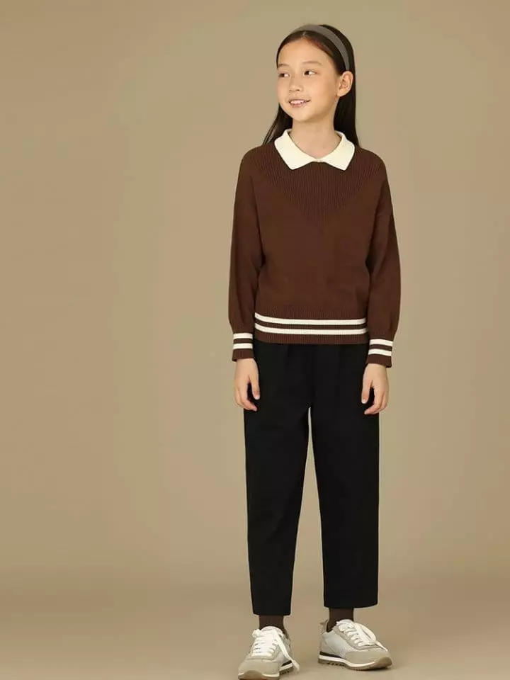 Ciel De Maman - Korean Children Fashion - #littlefashionista - Flo Neck Knit Tee - 11