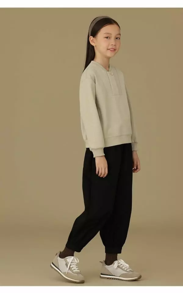 Ciel De Maman - Korean Children Fashion - #magicofchildhood - One Button Sweatshirt Tee - 3