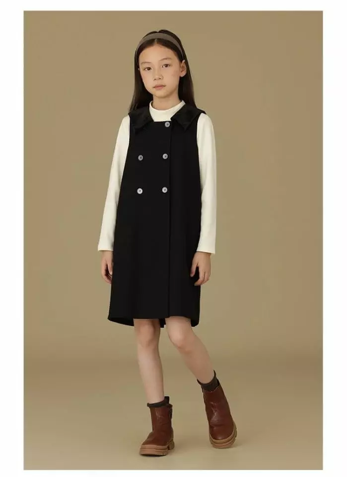 Ciel De Maman - Korean Children Fashion - #magicofchildhood - Velvet One-piece - 3