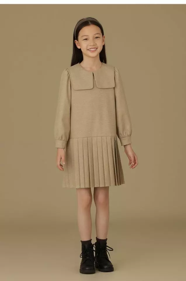 Ciel De Maman - Korean Children Fashion - #minifashionista - Pleats School One-piece - 5