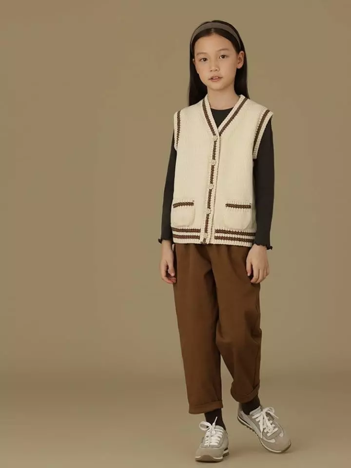 Ciel De Maman - Korean Children Fashion - #minifashionista - V Neck Vest - 9
