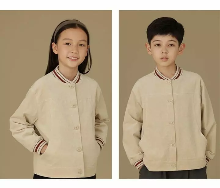 Ciel De Maman - Korean Children Fashion - #todddlerfashion - Corduroy Baseball Jumper - 4