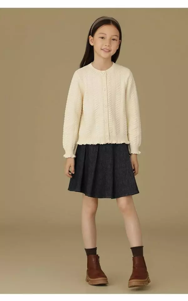 Ciel De Maman - Korean Children Fashion - #toddlerclothing - Sweet Wood Cardigan - 3