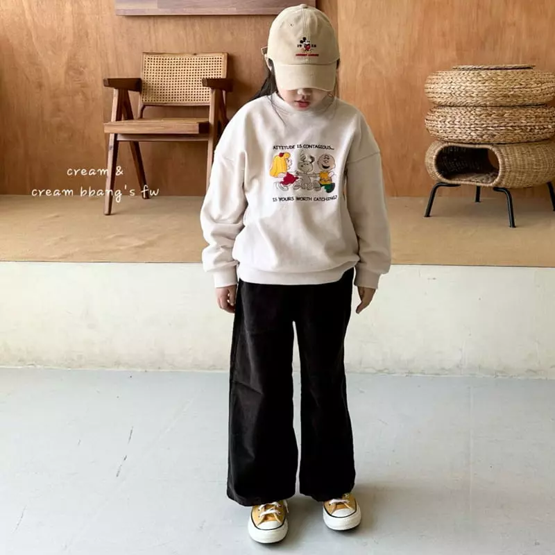 Cream Bbang - Korean Children Fashion - #Kfashion4kids - U Us Embrodiery Sweatshirt - 7