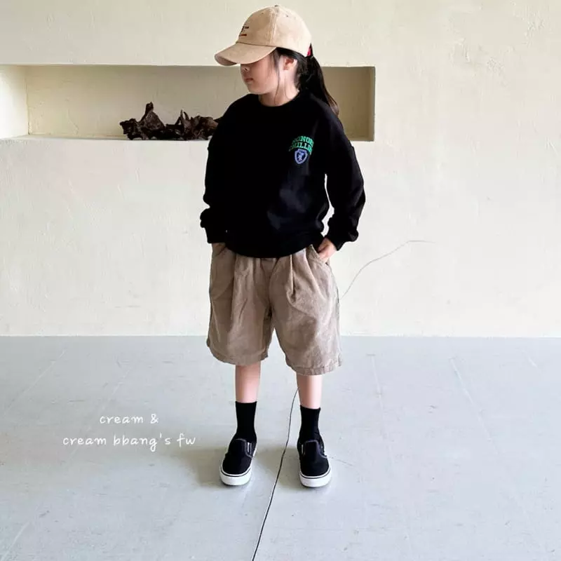 Cream Bbang - Korean Children Fashion - #childofig - HC Embroidery Sweatshirt