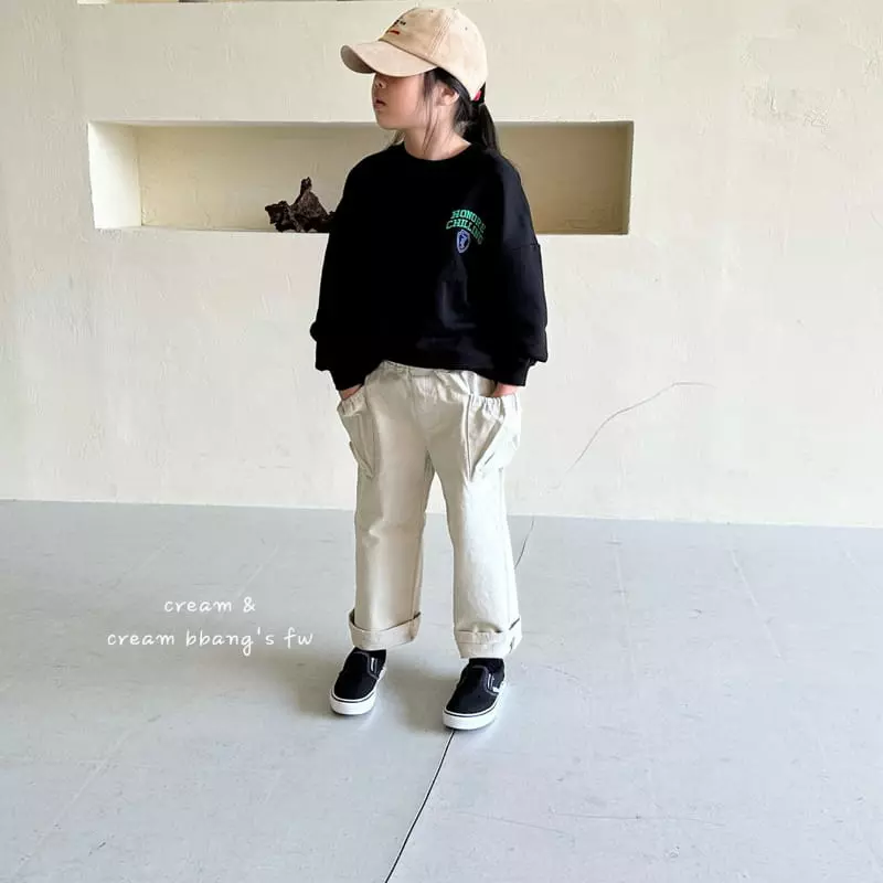 Cream Bbang - Korean Children Fashion - #childrensboutique - HC Embroidery Sweatshirt - 4