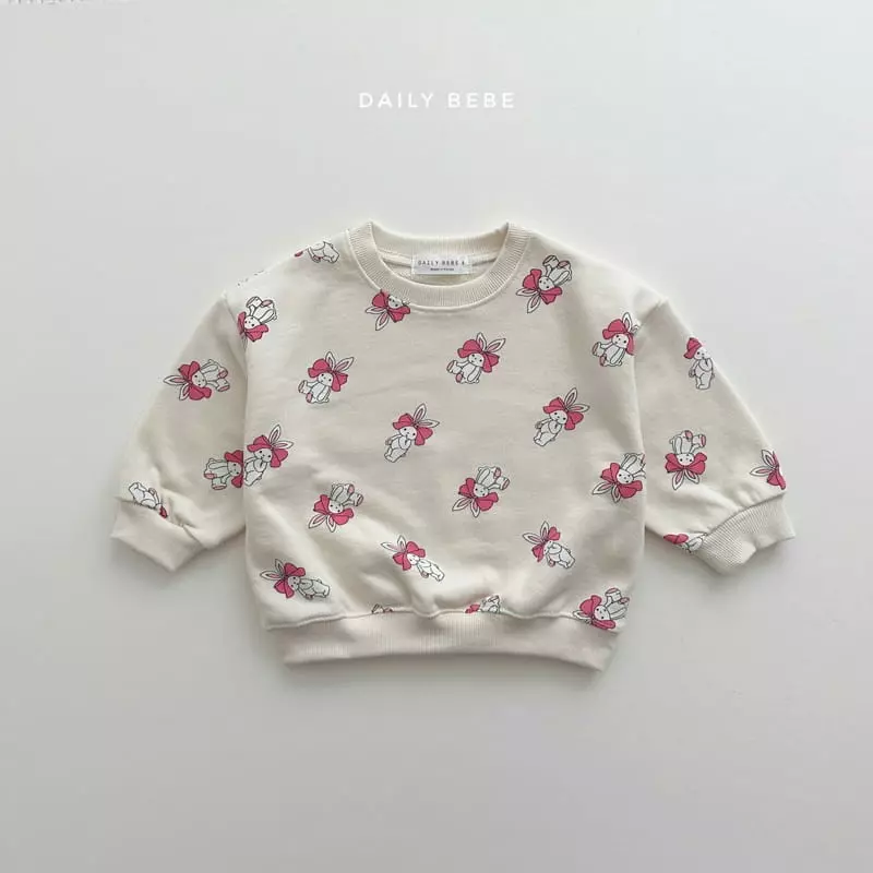 Daily Bebe - Korean Children Fashion - #kidzfashiontrend - Pattern Sweatshirt - 2