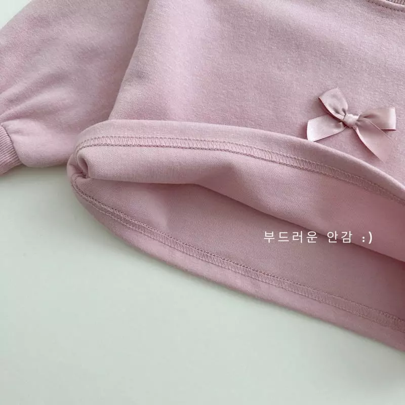 Daily Bebe - Korean Children Fashion - #littlefashionista - Ribbon Crop Sweatshirt - 6