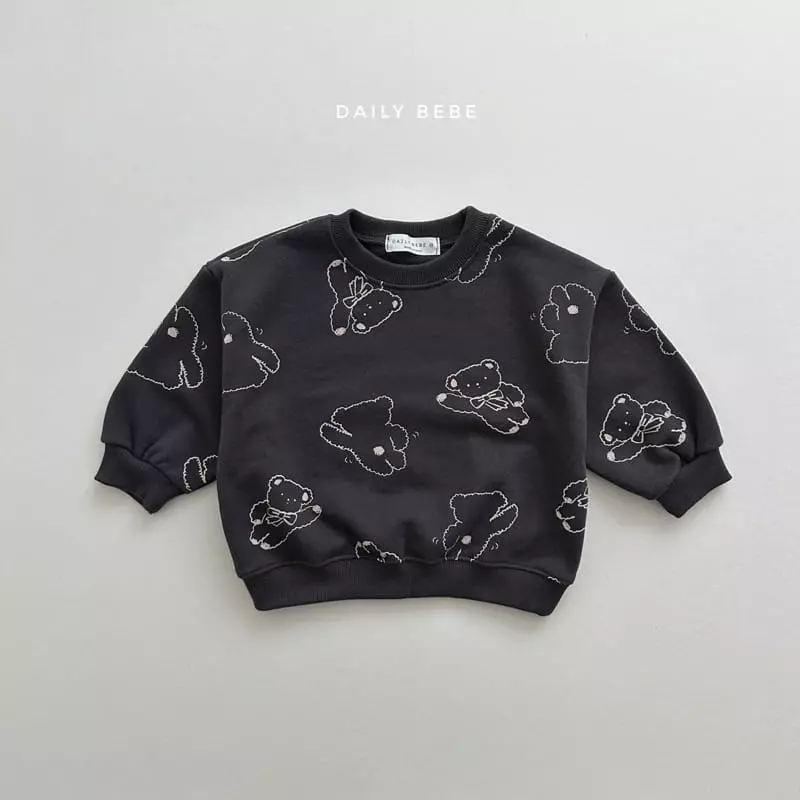 Daily Bebe - Korean Children Fashion - #todddlerfashion - Pattern Sweatshirt - 8