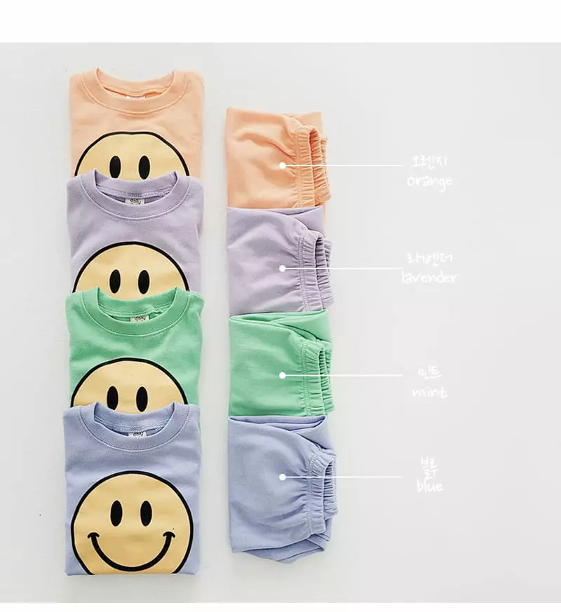 Daily Daily - Korean Children Fashion - #childrensboutique - Big Happy Top Bottom Set - 9