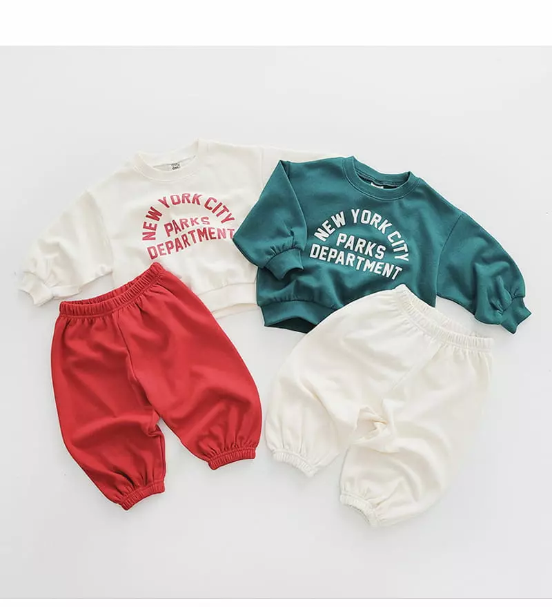 Daily Daily - Korean Children Fashion - #minifashionista - New York Top Bottom Set - 6