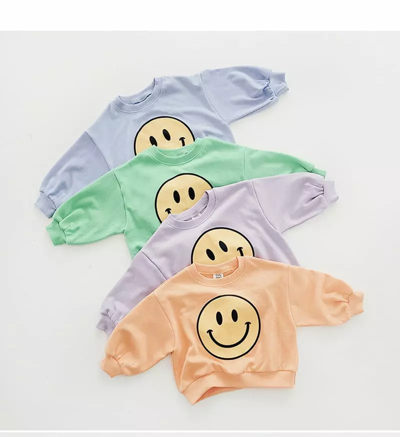Daily Daily - Korean Children Fashion - #minifashionista - Big Happy Top Bottom Set - 4