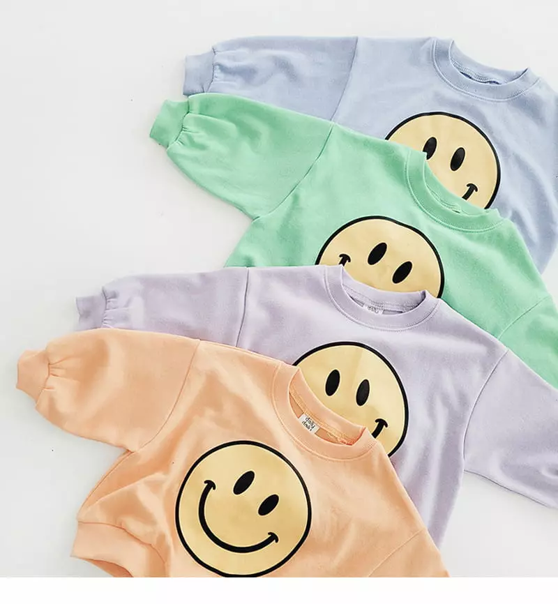 Daily Daily - Korean Children Fashion - #todddlerfashion - Big Happy Top Bottom Set - 5