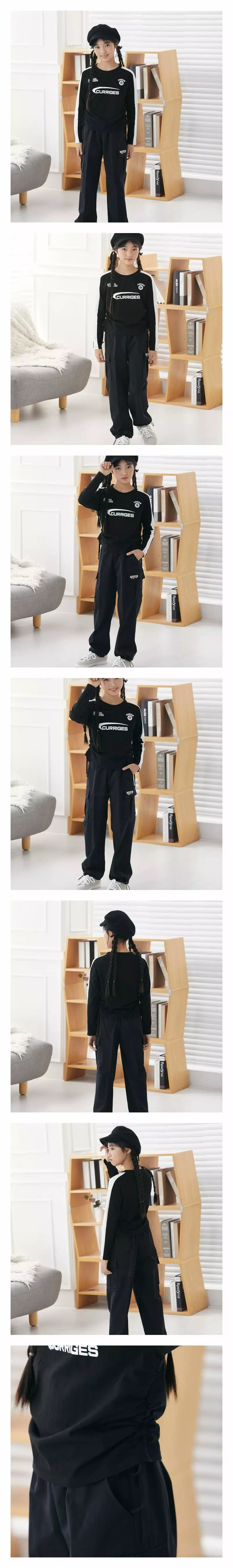 Dawon - Korean Children Fashion - #fashionkids - Color Side String Tee