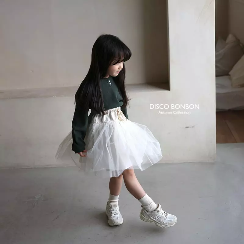 Disco Bonbon - Korean Children Fashion - #childofig - Point Waffle Tee - 6