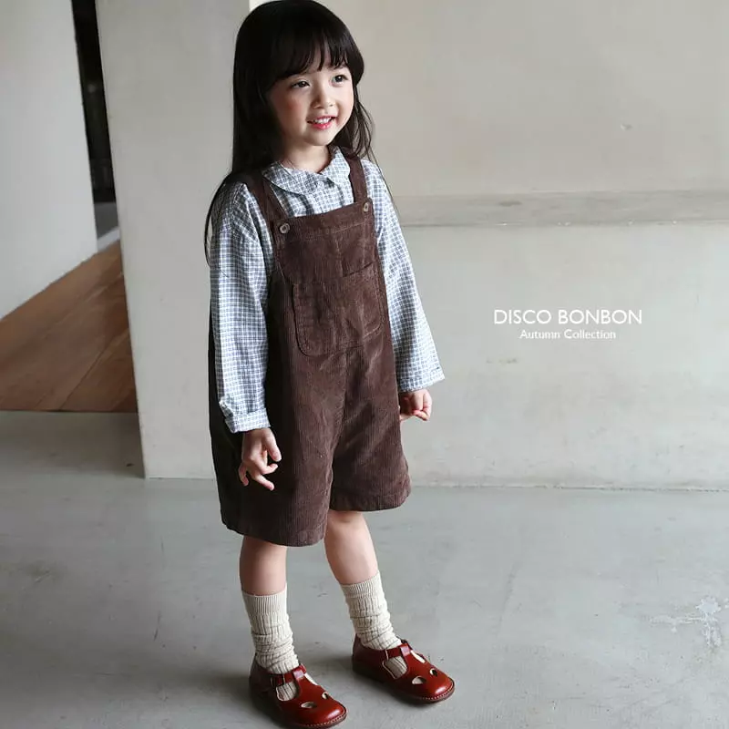 Disco Bonbon - Korean Children Fashion - #magicofchildhood - Fall Dungarees Pants - 5