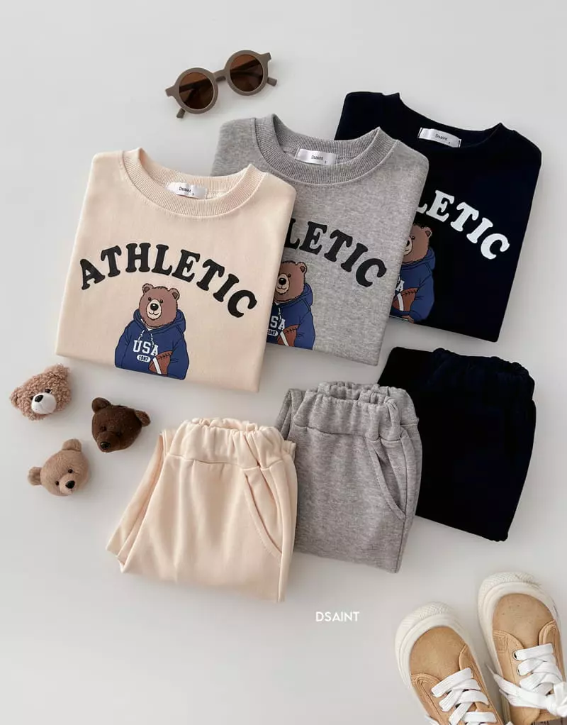 Dsaint - Korean Children Fashion - #childofig - Sport Bear Set - 2