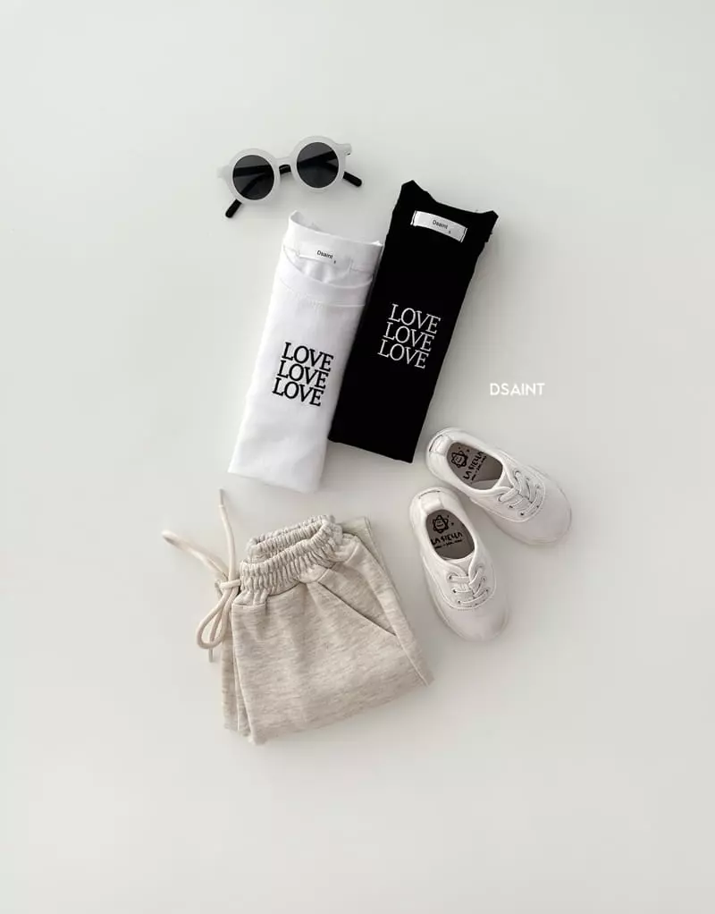 Dsaint - Korean Children Fashion - #fashionkids - Triple Love Tee - 7