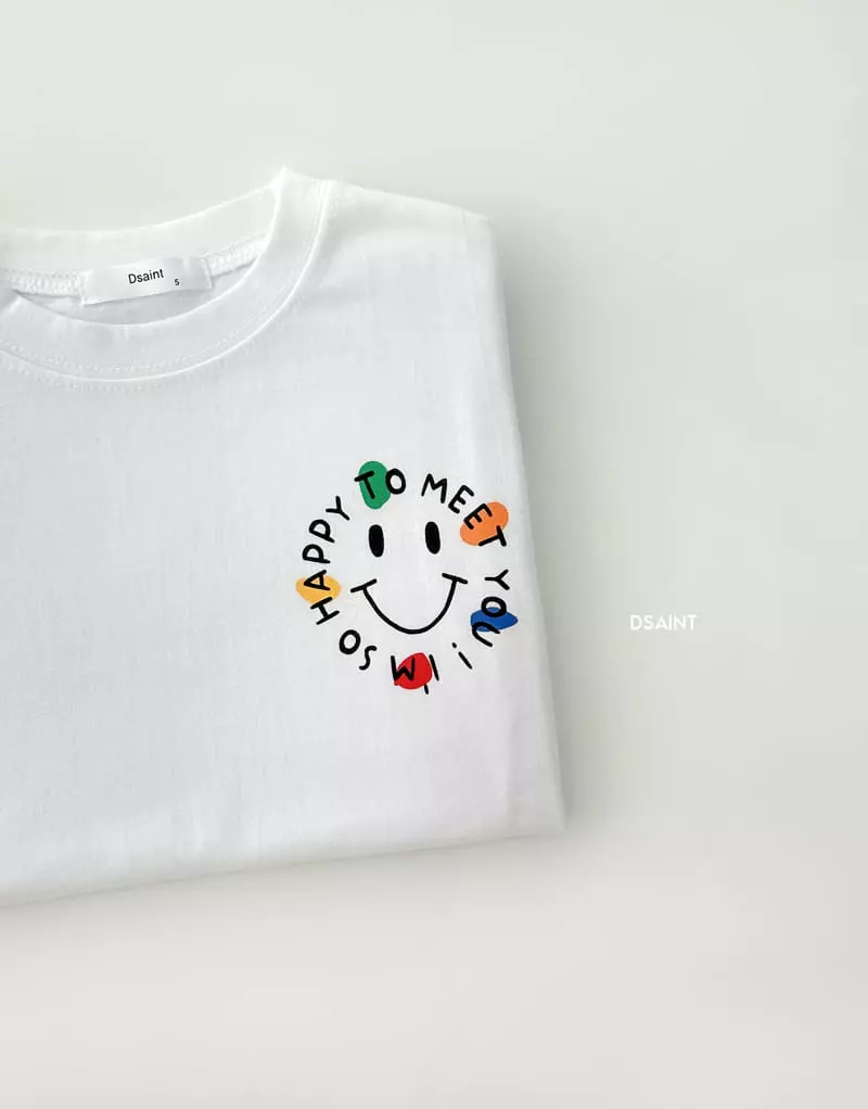 Dsaint - Korean Children Fashion - #kidsshorts - I AM Smile Tee - 2
