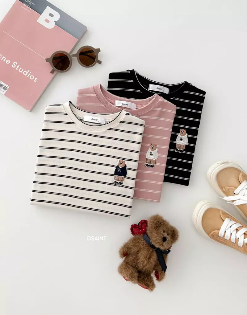 Dsaint - Korean Children Fashion - #minifashionista - LA Bear Tee - 4