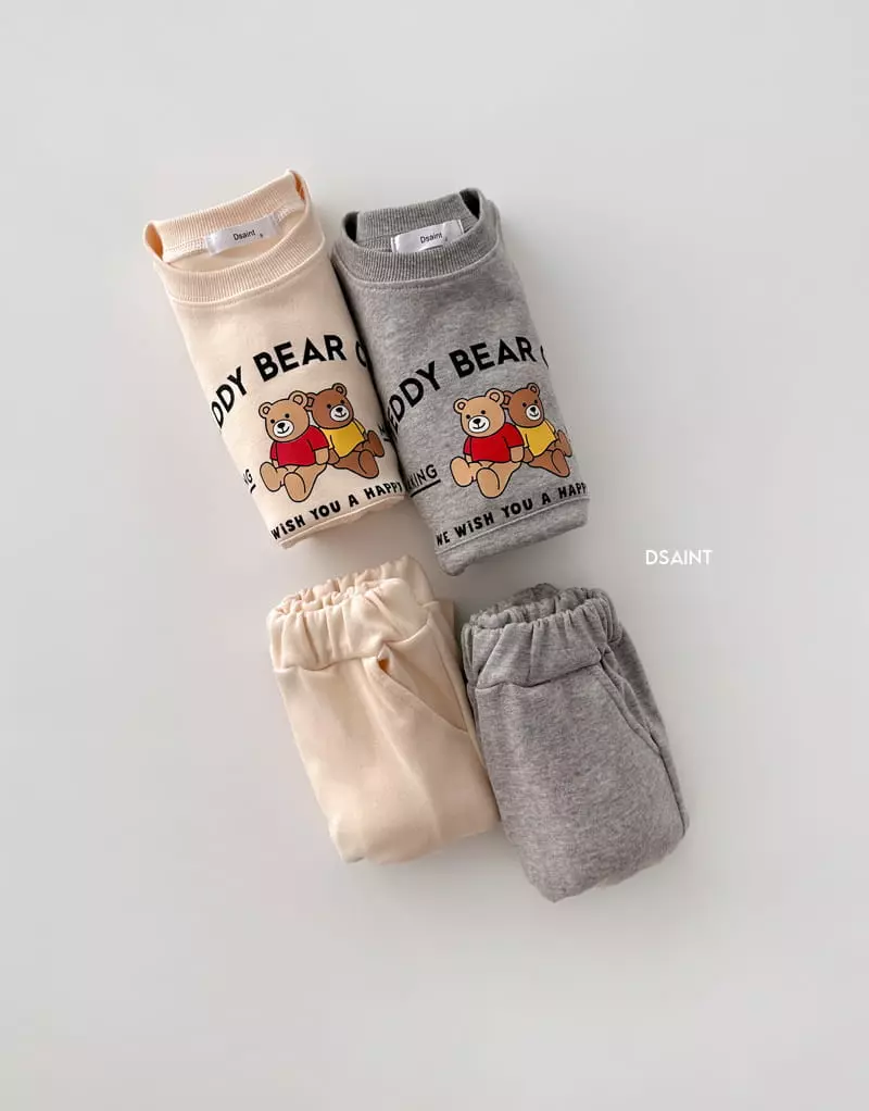 Dsaint - Korean Children Fashion - #toddlerclothing - Teddy Set - 5