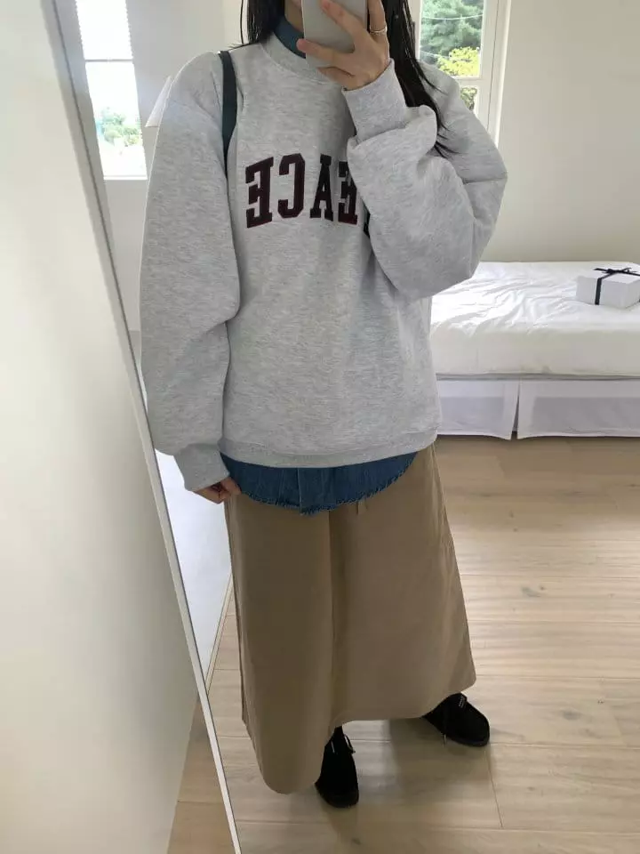 Enten - Korean Women Fashion - #momslook - Peach Pocket Long Skirt