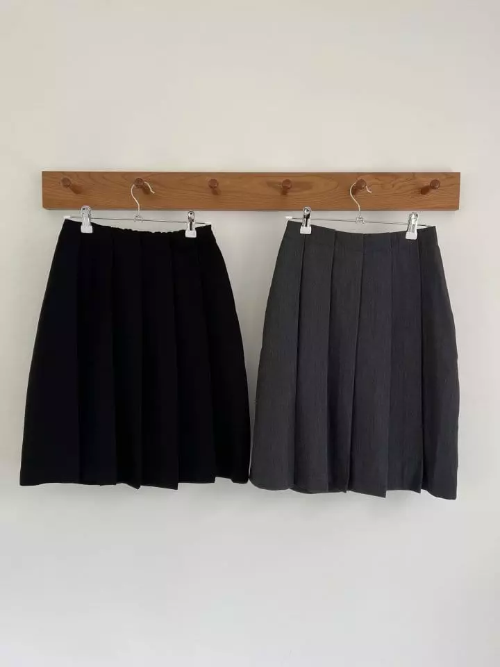 Enten - Korean Women Fashion - #thelittlethings - Add Wrinkle Skirt - 10