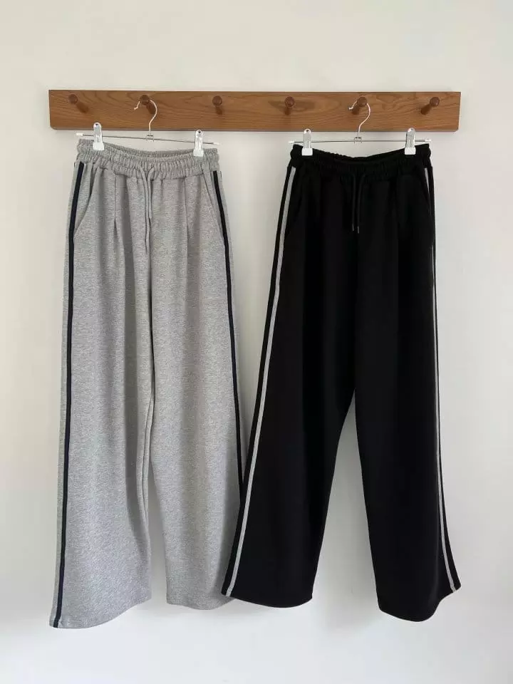 Enten - Korean Women Fashion - #womensfashion - Piping Pants - 9