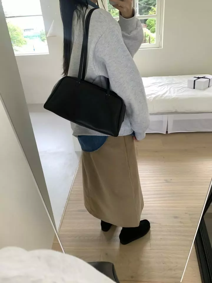 Enten - Korean Women Fashion - #womensfashion - Peach Pocket Long Skirt - 2