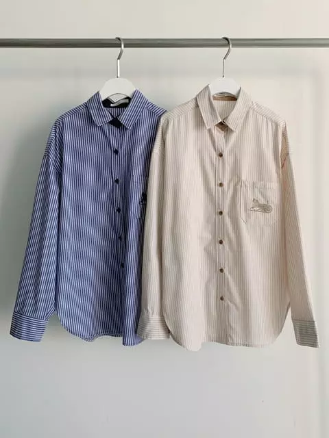 French Chic - Korean Women Fashion - #momslook - ST Macha Overfit Shirt - 9