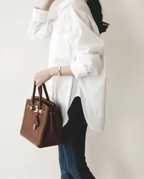 French Chic - Korean Women Fashion - #momslook - Ballen Boyfit Shirt - 5