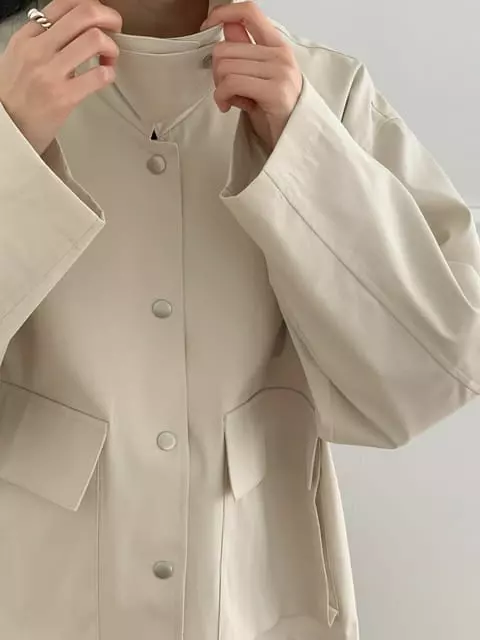 French Chic - Korean Women Fashion - #momslook - Minimal Pocket Jacket - 6