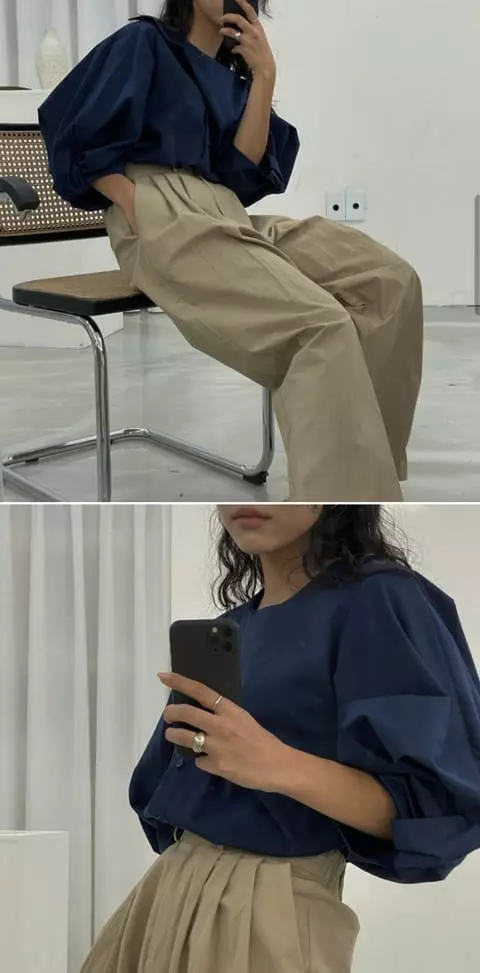 French Chic - Korean Women Fashion - #momslook - Lemer Sleeve Blouse - 5
