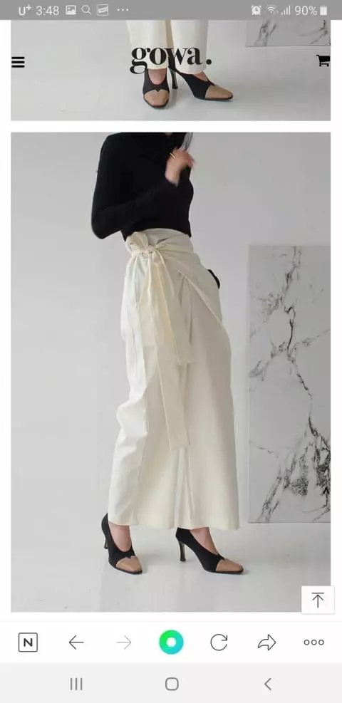French Chic - Korean Women Fashion - #momslook - Wide leg draped pants - 3
