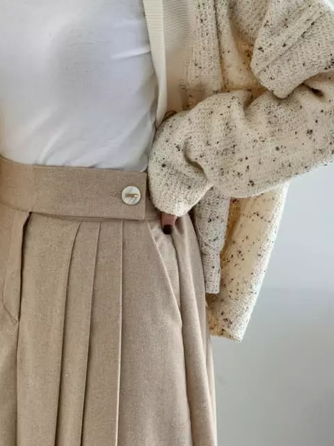 French Chic - Korean Women Fashion - #pursuepretty - Franel Pleats Long Skirt - 3