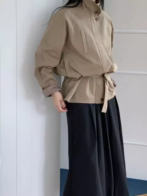 French Chic - Korean Women Fashion - #thelittlethings - Belted Safari Jacket - 5