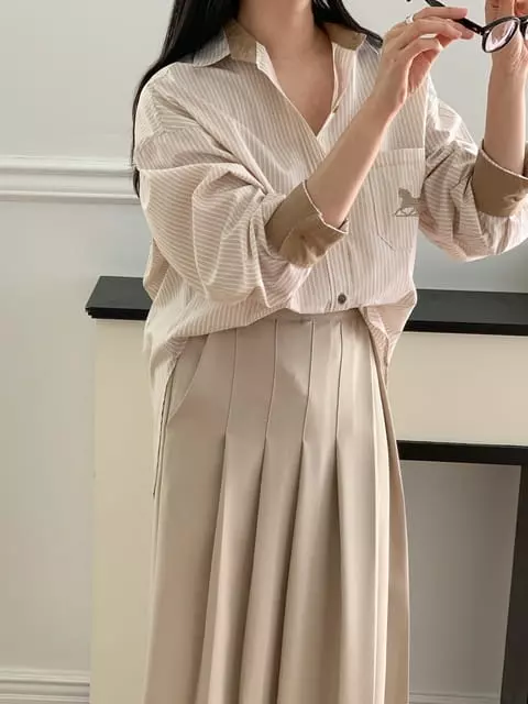 French Chic - Korean Women Fashion - #womensfashion - ST Macha Overfit Shirt - 2