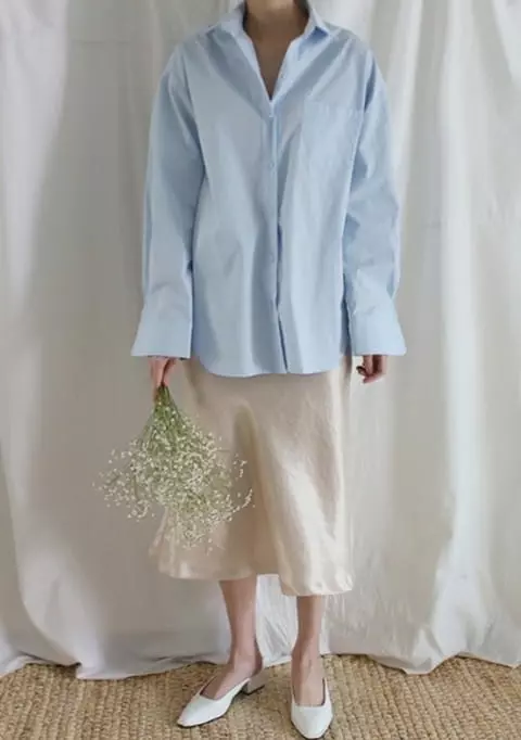 French Chic - Korean Women Fashion - #womensfashion - Ballen Boyfit Shirt - 2