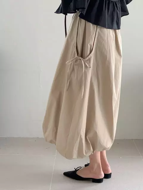 French Chic - Korean Women Fashion - #womensfashion - Bansen Balloon Skirt - 7